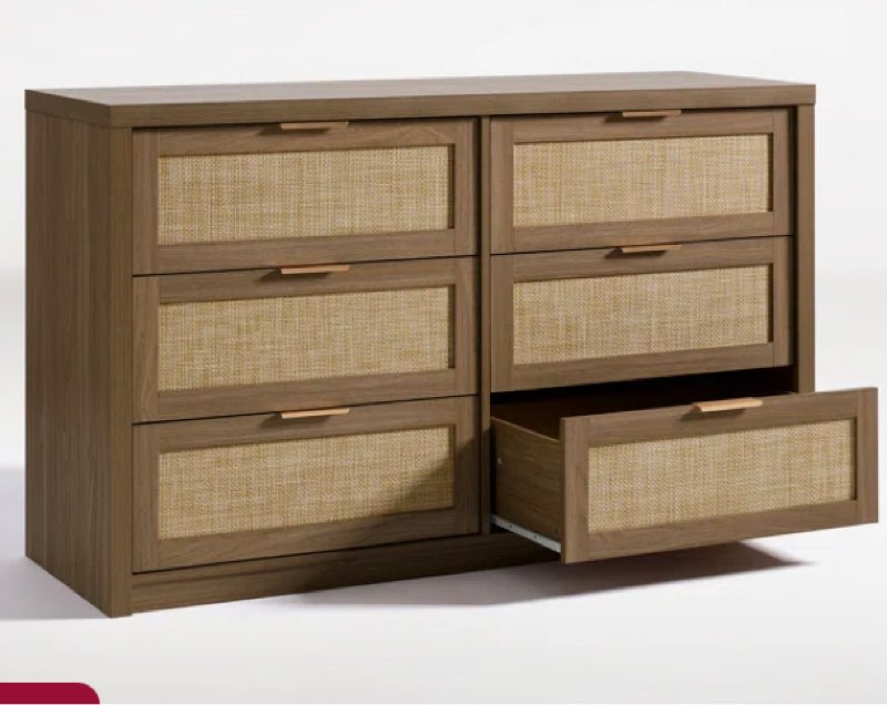 Dearbhaile 52.7" W 6 - Drawer Dresser