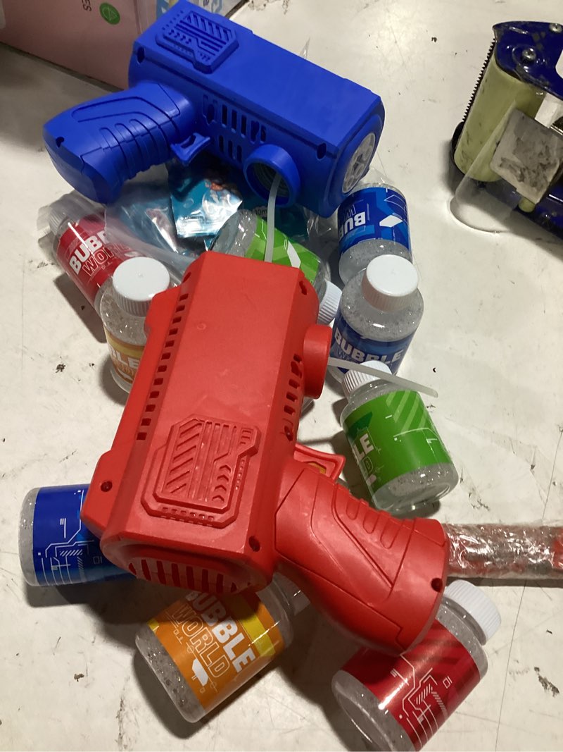 Condition photo showing Good Condition for 8-pack automatic bubble gun,bubble machine blower outdoor toys for toddlers ages 1-8 gifts wedding party favors