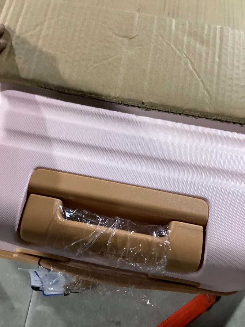 Condition photo showing Good Condition for UKEIN Luggage Sets 3 Piece, Carry On Luggage 20In With Spinner Wheels,PC Hardside Suitcase Set with TSA Lock,Durable Carry On Suitcase With Travel Backpack for Men (Pink, 3 piece set (20inch)) Pink 3 piece set (20inch)