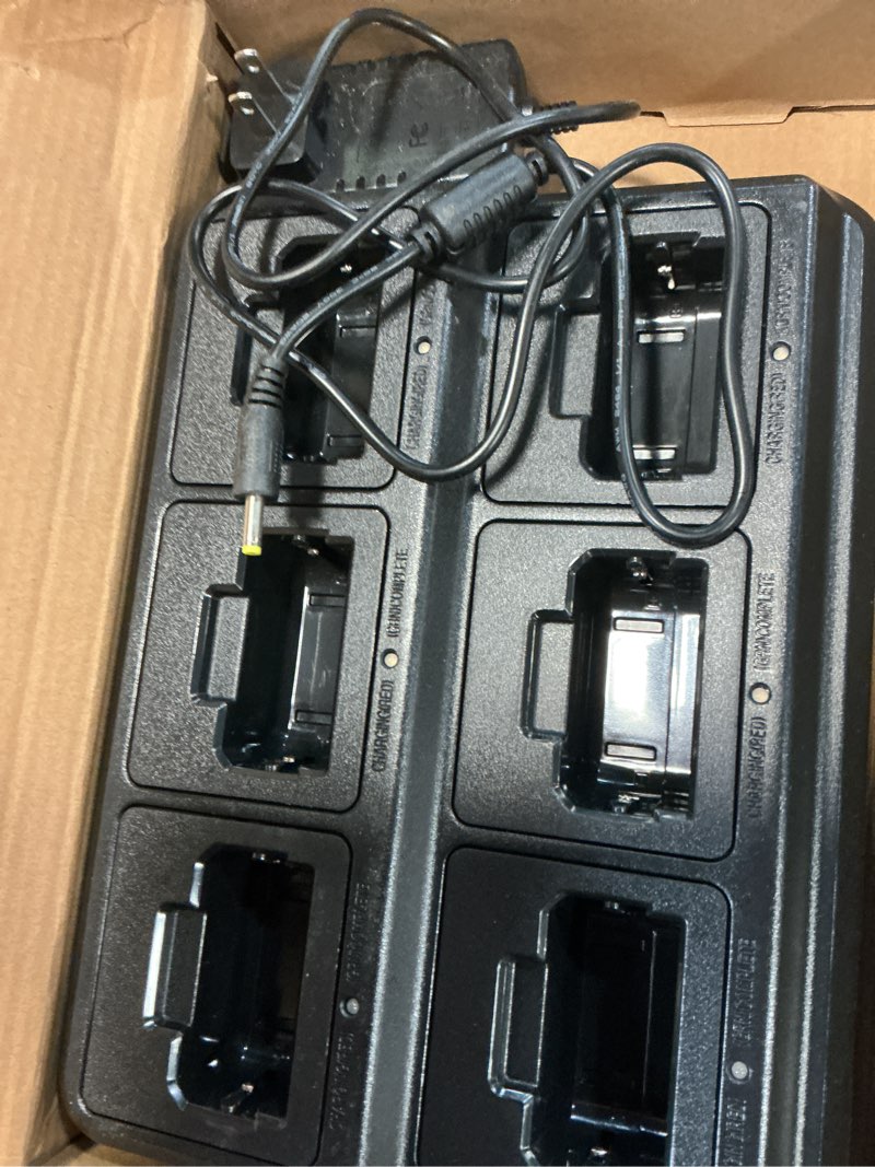 Condition photo showing As Is for BAOFENG Six-Way Charger for RT22 T22, Multi-Unit Charging Station Base for BAOFENG T22, Retevis RT22 RT22S RB19 RB19P RB39 RB39P Walkie Talkie, Rapid Charger, Black