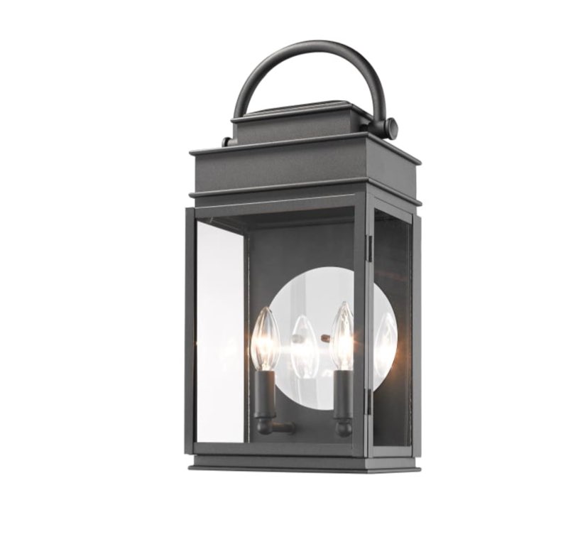 Artcraft Lighting Ac8231 Fulton 2 Light 19  Tall Outdoor Wall Sconce