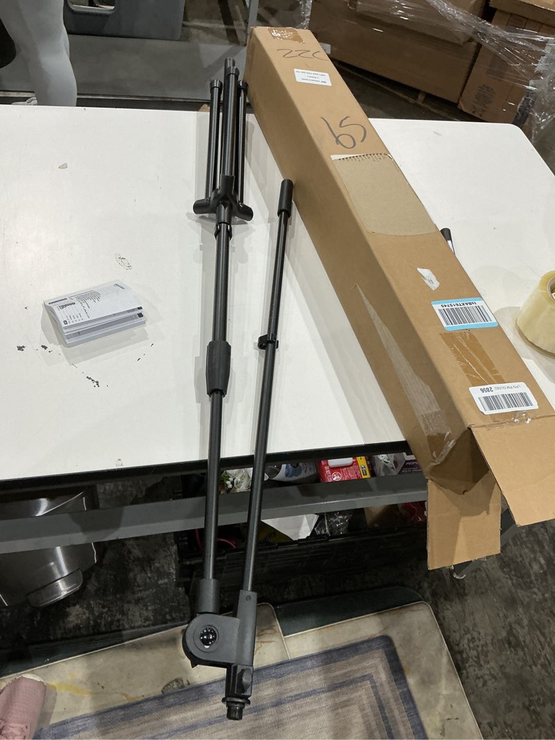 Condition photo showing As Is for ((( similar )))tripod mic stand with boom pied de micro avec trepied et bras
