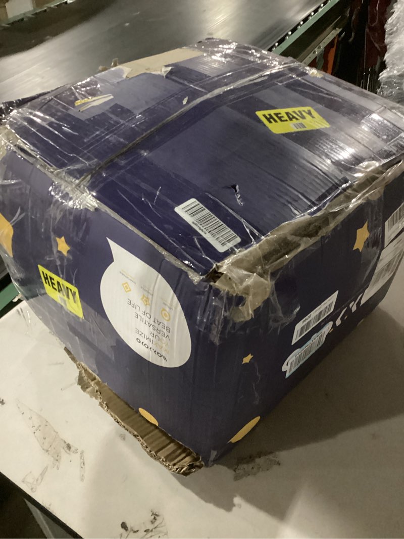 Condition photo showing New/Like New for maxyoyo 6" futon mattress full size, tufted futons sofa couch bed with twisted rope design edging, thick corded fabric floor mattress for adults, shredded foam filling (frame not included), black full corded black