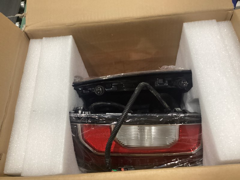 Condition photo showing As Is for led tail light left side for chevy silverado 1500 2019-2026 | driver side, oe 84678149, plug-and-play, brake & turn signal, fits 2500hd/3500hd 2020-2023, gm2800311, driver left