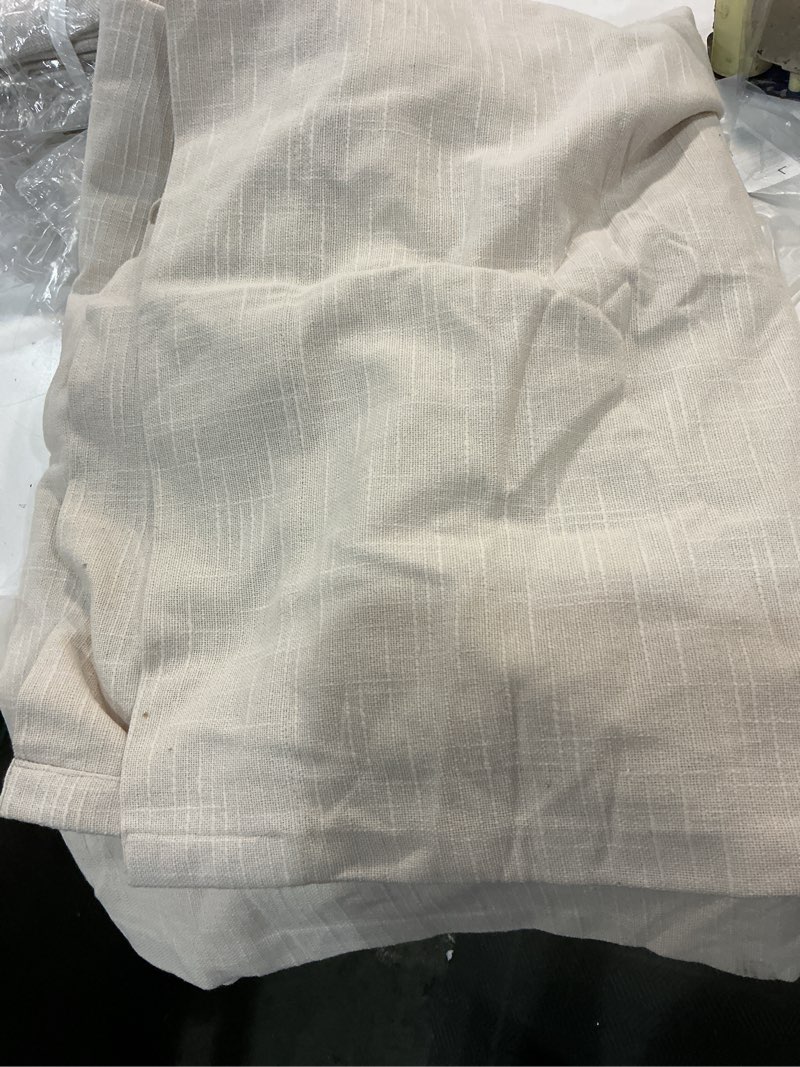 Condition photo showing Good Condition for quince cotton slub curtain - single panel 48 x96 in /natural