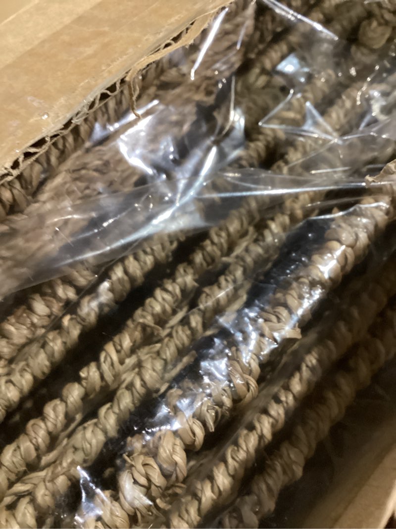 Condition photo showing New/Like New for 12x12x10in Seagrass Storage Baskets Set of 4, Large Wicker Storage Basket, Decorative Seagrass Shelf Basket, Pantry Baskets Organization,Folding Storage Cube Bins Seagrass?4 PACK?