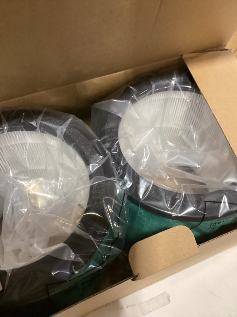 Condition photo showing New/Like New for H13 Shark Air Filter for Air Purifier True Hepa Filter Replacement 2 Pack HP072 HP071 Never Change Air Purifier Filter Small for Dorm Room Essentials Green