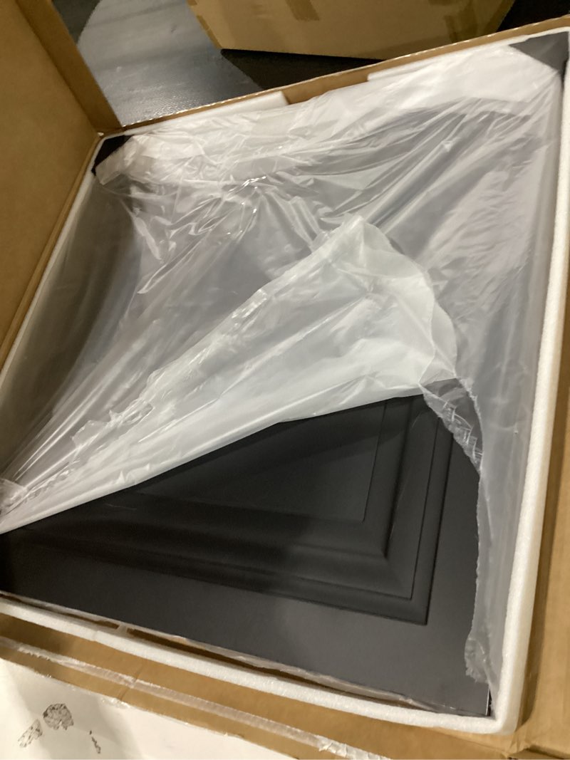 Condition photo showing New/Like New for Art3d 12-Pack Square Black Drop Ceiling Tile 2ft x 2ft, PVC Ceiling Panel 24 x 24in. 24*24 Black 12