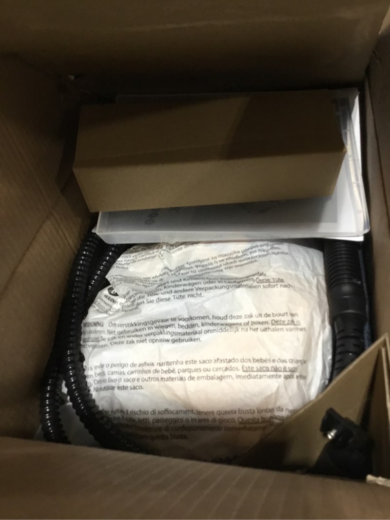 Condition photo showing As Is for wagner spraytech 0282014 915e on-demand steam cleaner & wallpaper removal, multipurpose power steamer, 18 attachments included (some pieces included in storage compartment) for floor 915 steam