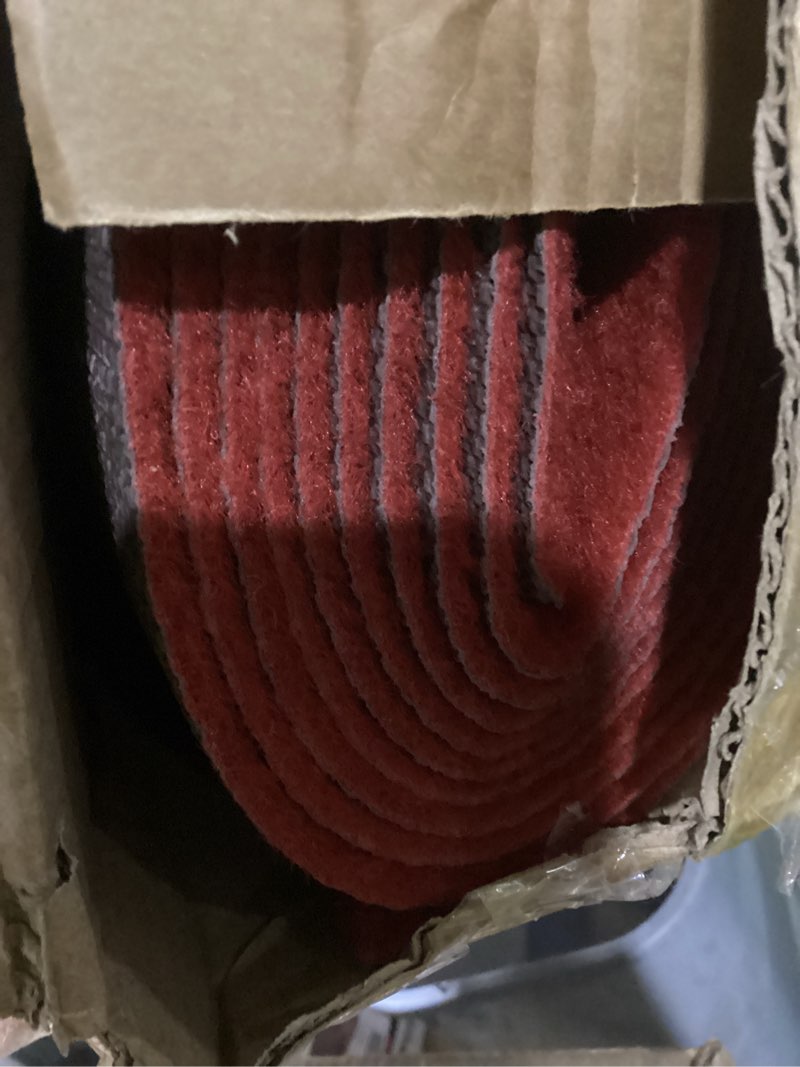 Condition photo showing Good Condition for HOMBYS 450 GSM Extra Thick 3x10 ft Red Carpet Runner for Partys & Events, Heavy-Duty Felt Aisle Runway Rug for Steps, Prom Proposal & Wedding Ceremony Decorations, Hollywood Oscars for VIP Awards 3' x 10' (Rectangular) Red