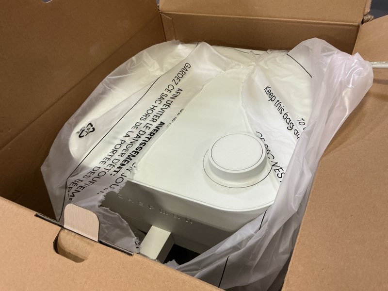Condition photo showing Good Condition for chefman crispinator air fryer 6-in-1 with 8 qt capacity, 450°f max temp with turbofry pro technology for fast and even results, viewing window, nonstick ceramic basket 8 quart concrete