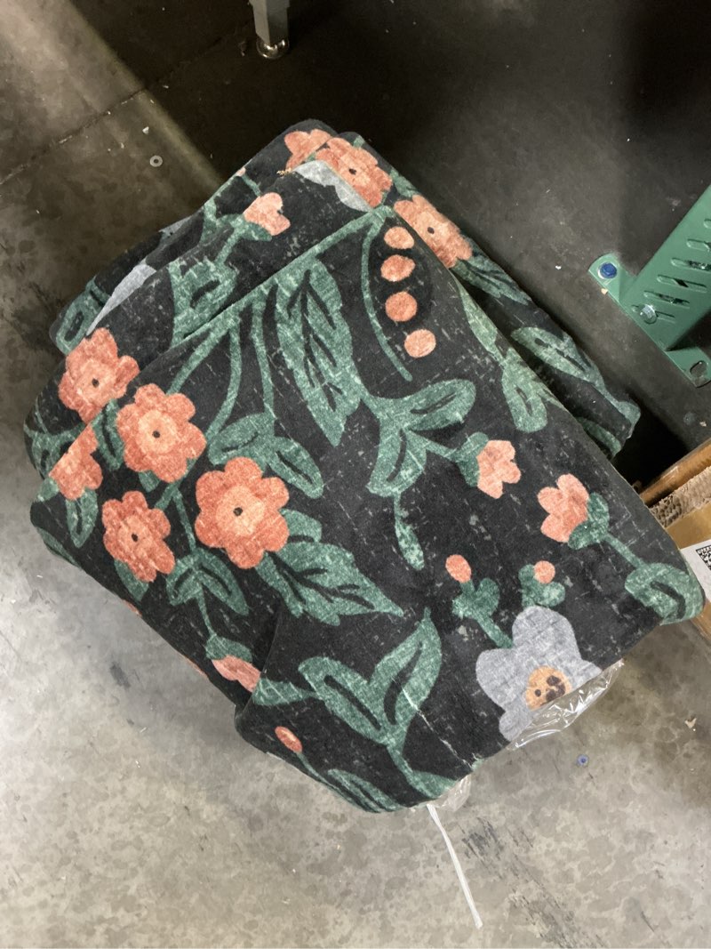 Condition photo showing As Is for similar rifle paper co. x loloi eden collection ede-02 mughal garden black 2'-3\" x 3'-9\" accent rug feat. cloudpile