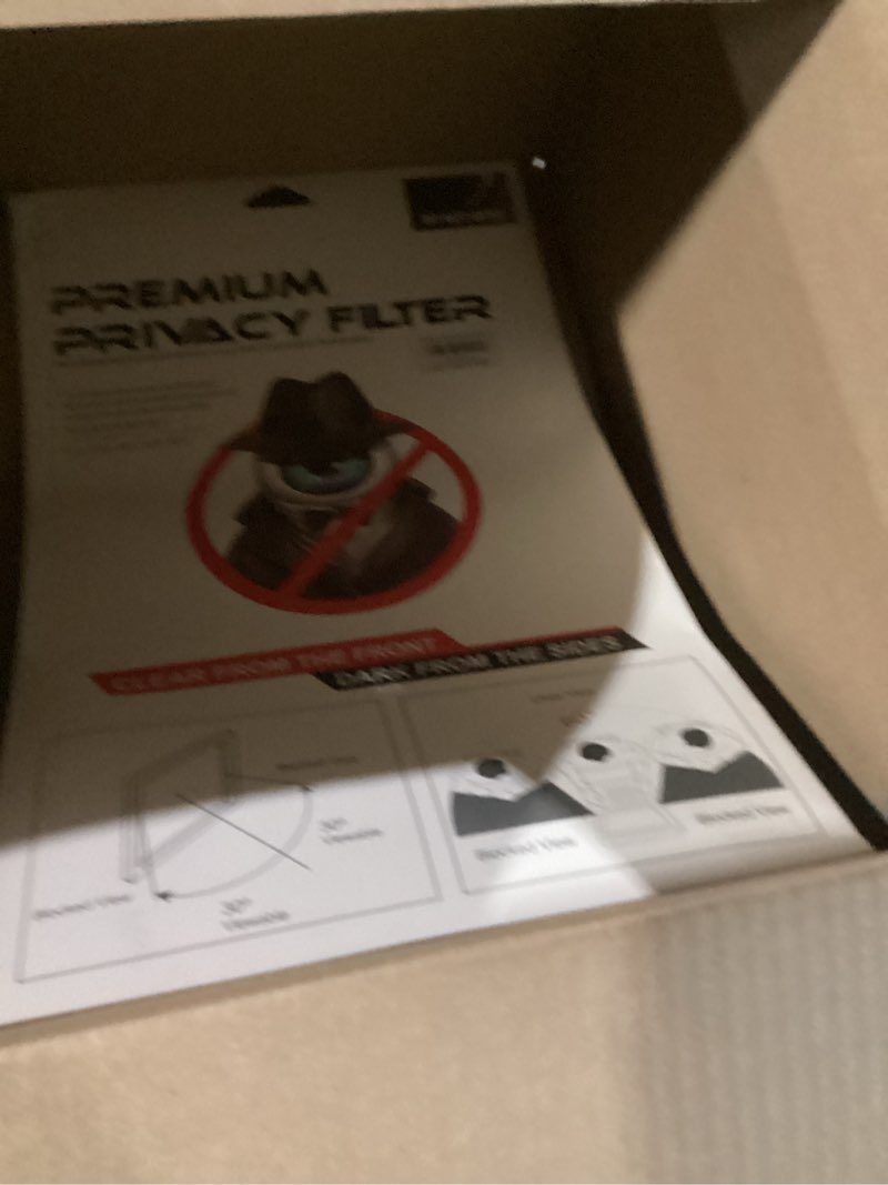 Condition photo showing New/Like New for computer privacy screen filter for 24 inch 16:9 widescreen monitor, anti-spy/anti glare protector office accessories - wxh: 20 15/16" x 11 13/16" (532mm x 299mm) (not for 24" 16:10) 24 inch 16:9 - wxh: 20 15/16" x 11 13/16"