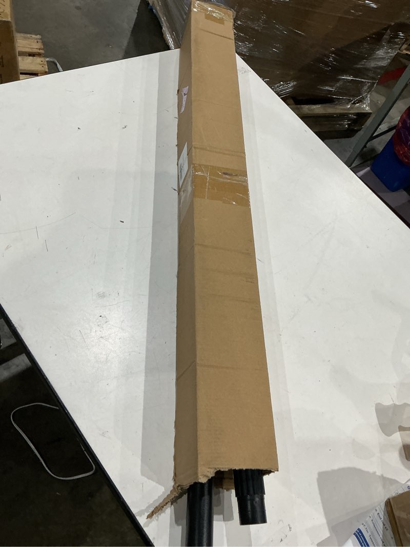 Condition photo showing Good Condition for black tension curtain rod 41-126 in(4-10ft), long curtain rod no drilling for window or bathroom,outdoor tension rods for patio, heavy duty shower rod,rod diameter 1.26in-one-bond stretching