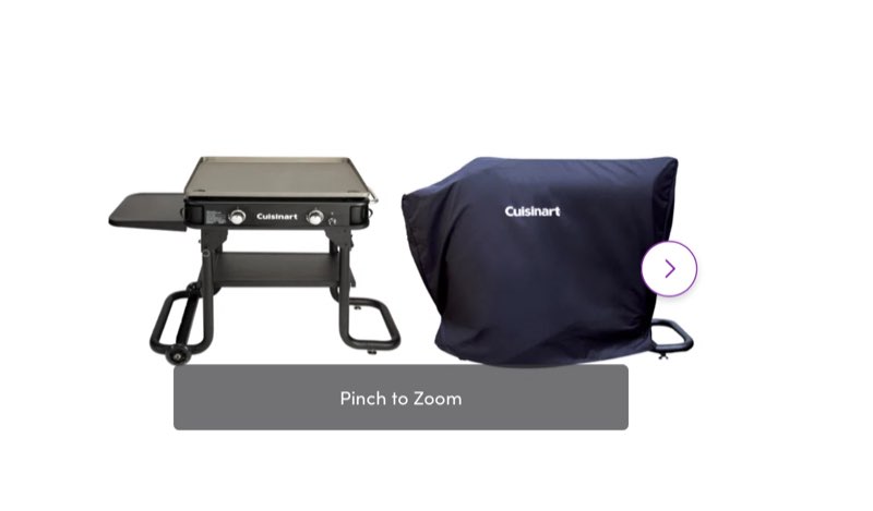 28" two burner gas griddle and cover