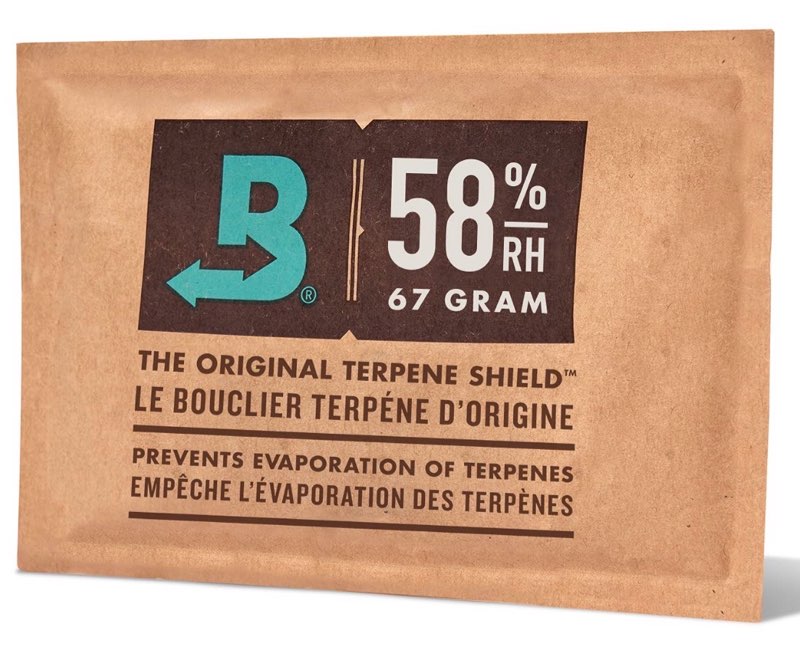 boveda 58% two-way humidity control pack for storing 1 lb – size 67 – single – moisture absorber for storage containers – humidifier pack – individually wrapped hydration packet – less sticky