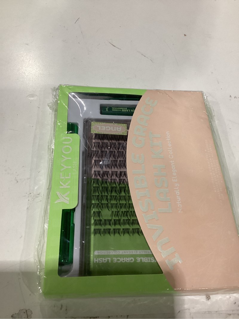 Condition photo showing Good Condition for keyyou angel lash clusters kit lash extension kit c curl 144pcs eyelash extension kit wispy natural invisible band lash kit with waterproof diy lash extension kit at home(angel-d-8-18mix) lash kit-angel-c-8-16mix