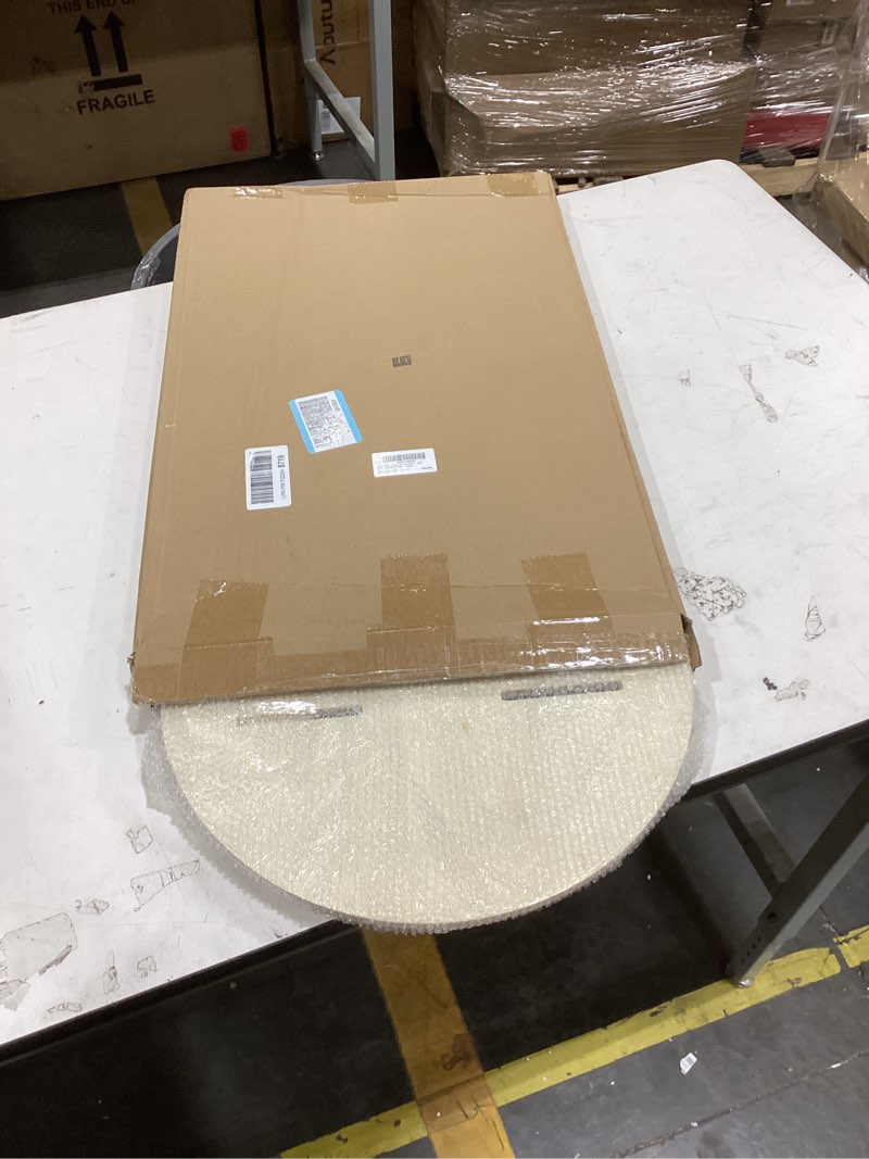 Condition photo showing New/Like New for blulu 5-tier wooden display shelf for vendors 31.5 x 16 inch tall removable retail display riser stand with adjustable height for candles decorative items(arch,natural color) 31.5 x 16 inch arch natural color