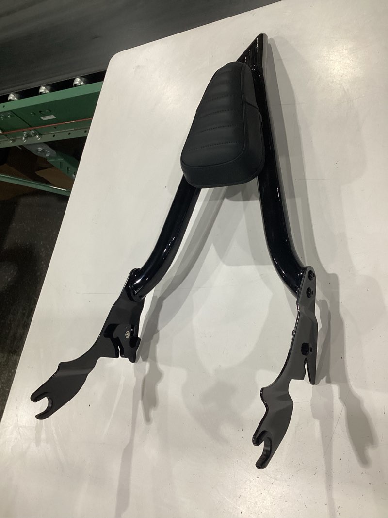 Condition photo showing Good Condition for mokitdora touring sissy bar passenger detachable backrest for 2009-2025 harley street glide flhx road glide fltr electra glide flht road king flhr, black