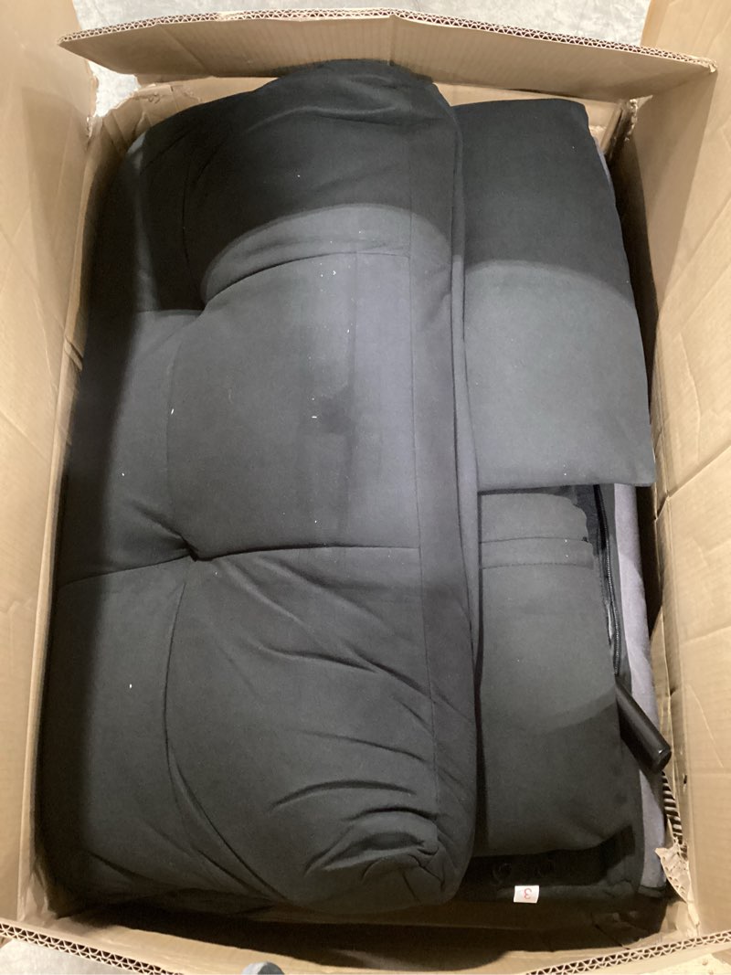 Condition photo showing As Is for comhoma cloud comfort convertible futon sofa bed, gray