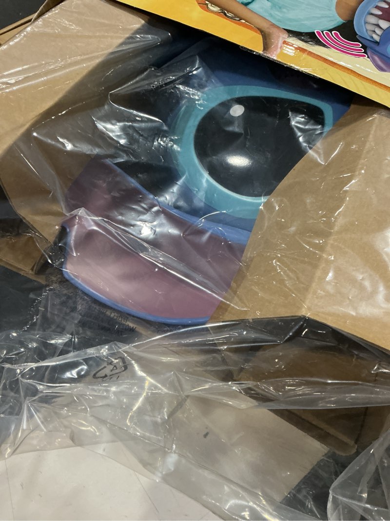 Condition photo showing Good Condition for disney stitch talking mask with 25+ sounds & phrases, adjustable straps, costume for kids, dress up and pretend play, toy for fans, boys, girls, kids ages 3 and up by just play