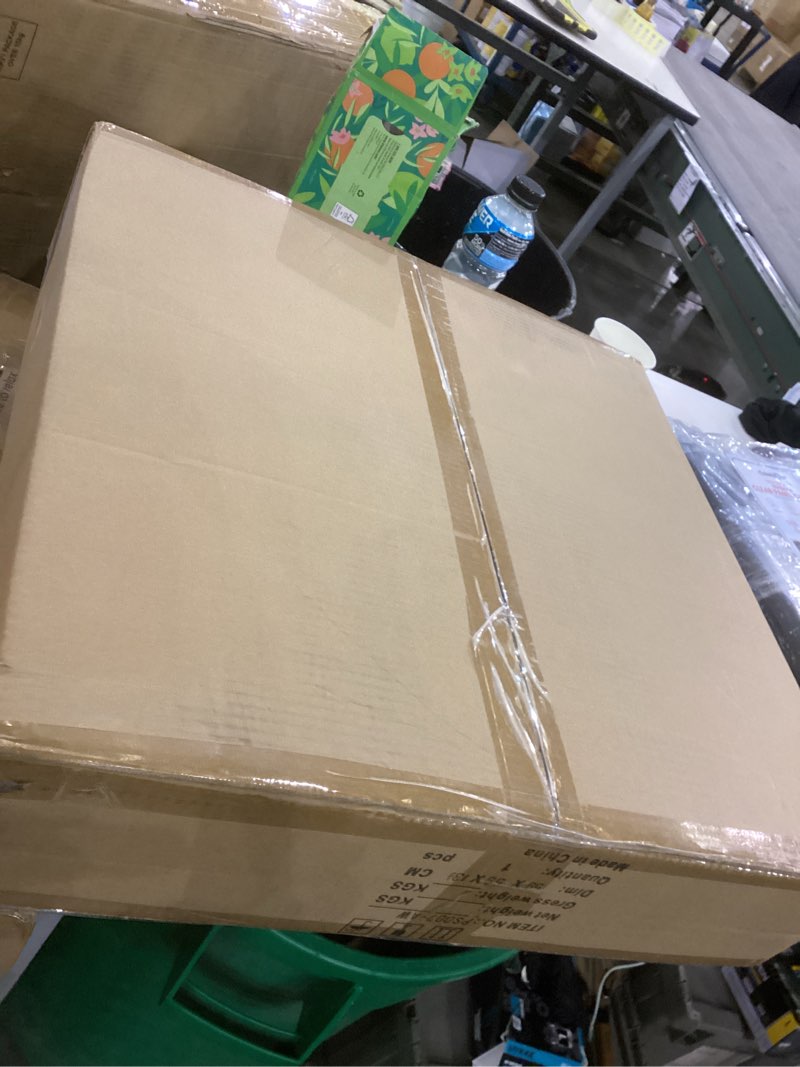 Condition photo showing New/Like New for Modern Farmhouse Crystal Chandeliers for Dining Room Round Large Pendant Light Fixtures for Kitchen Hallway Bedroom Hall, 22" Adjustable Height Hanging Lamp, Antique White, 5-Light Antique White 5-Light