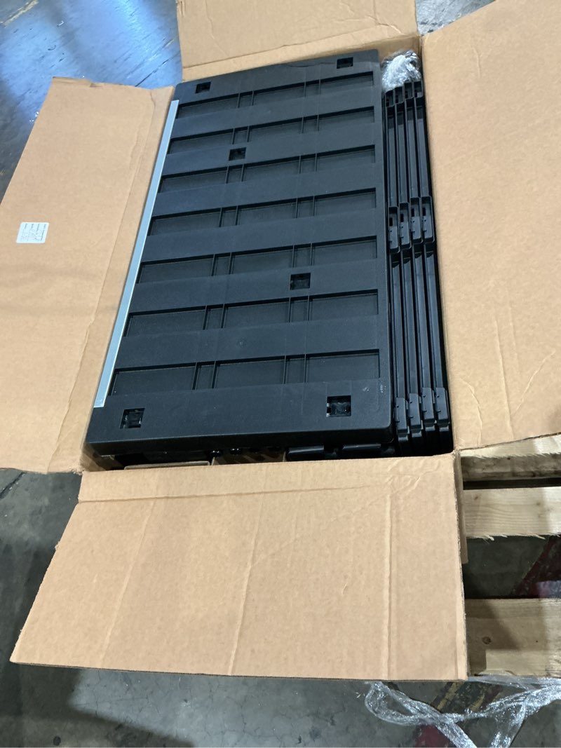 Condition photo showing Good Condition for keter premium one 35-in w x 74-in h x 18.5-in d freestanding plastic garage cabinet in black