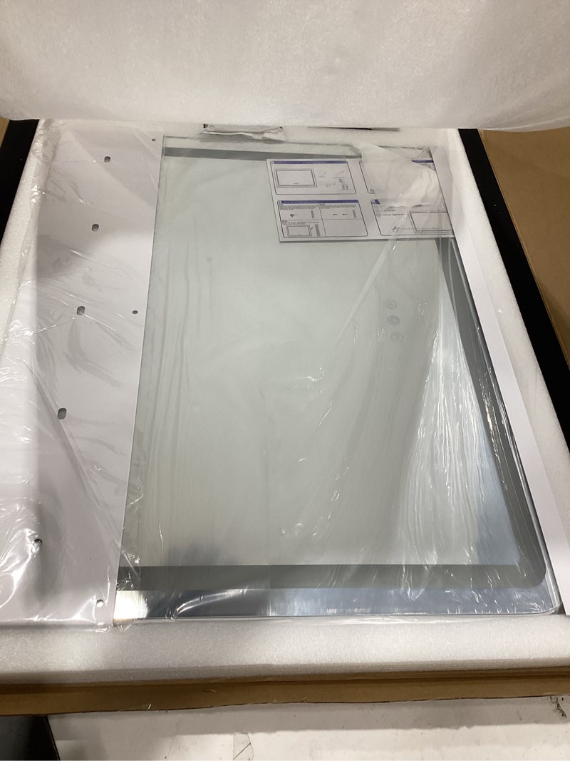 Condition photo showing Good Condition for vanity mirror with lights?led makeup mirror?hollywood mirror with 3 color modes & adjustable brightness?vanity mirror square white white 23\"l x 18\"w