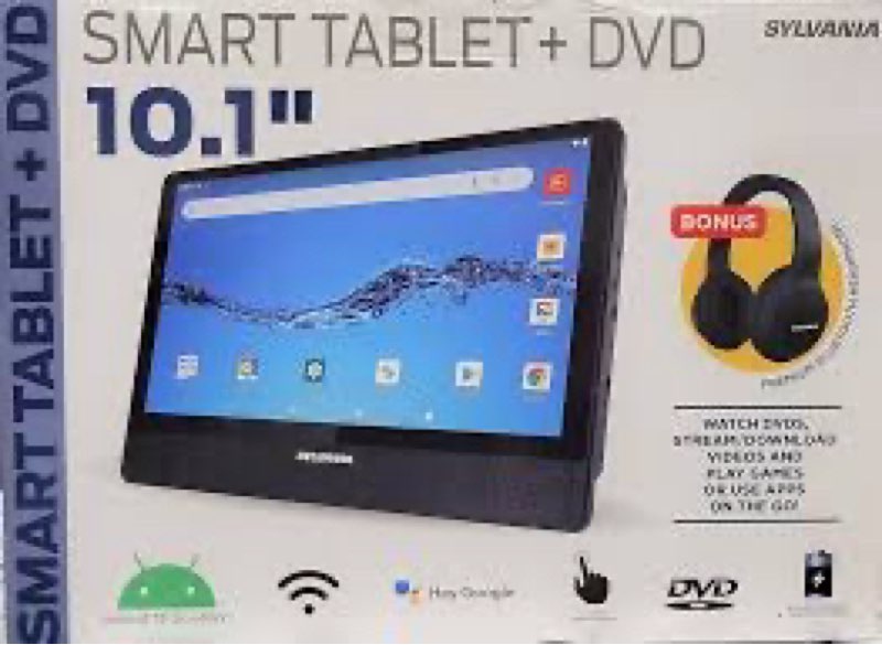 Sylvania 10.1" Quad Core Tablet/Portable DVD Player 1GB/16G