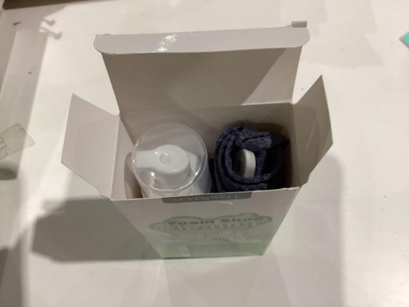 Condition photo showing New/Like New for SEVENWELL Foam Shoe Cleaner, 6.76 Oz Portable White Sneakers Cleaning Can Remove Grass Stains and Prevent Yellowing Used for White Shoes, Suede, Leather, Canvas 1