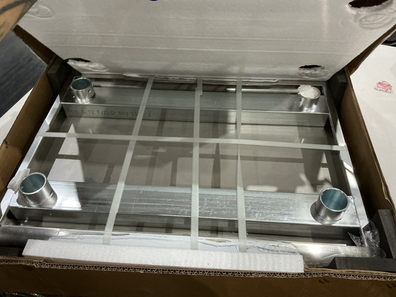 Condition photo showing Good Condition for stainless steel table for prep & work, commercial stainless steel prep metal table for home kitchen restaurant space expansion (24 x 18 x 33 inch) basic 24"x18"