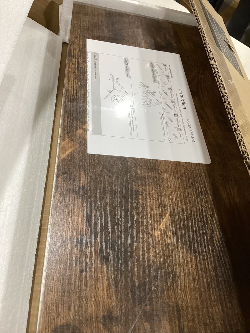 Condition photo showing New/Like New for QEEIG Floating Shelves for Wall 23.6" Long - Wall Mounted Shelf Bathroom Kitchen Living Room Bedroom Farmhouse Home Decor Display Bookshelf Large 23.6 x 9.3 inch Set of 2, Rustic Brown (008-60BN)
