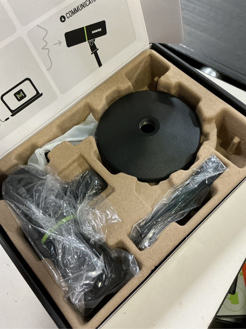 Condition photo showing Good Condition for shure mv6 gaming microphone, dynamic usb pc mic for video games & streaming - desktop stand, background noise cancellation, tap-to-mute & 3.5mm output for real-time headphone monitoring