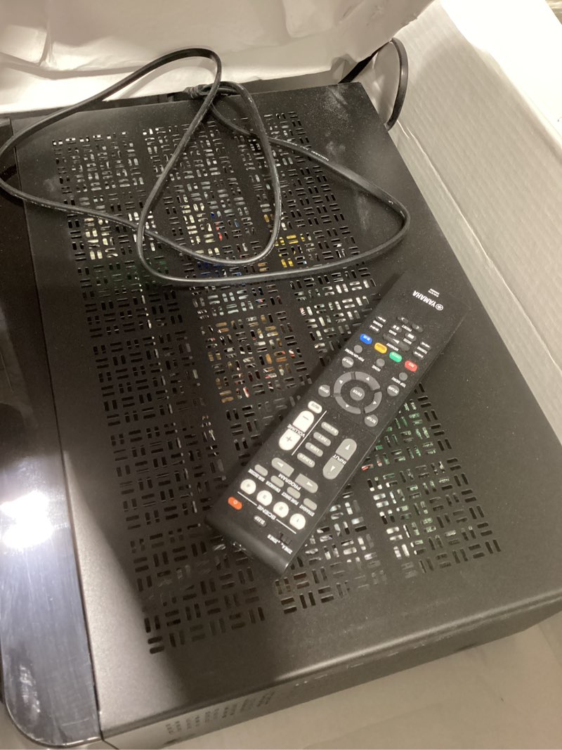 Condition photo showing As Is for incomplete yamaha rx-v4a 5.2-channel av receiver with musiccast wi-fi receiver