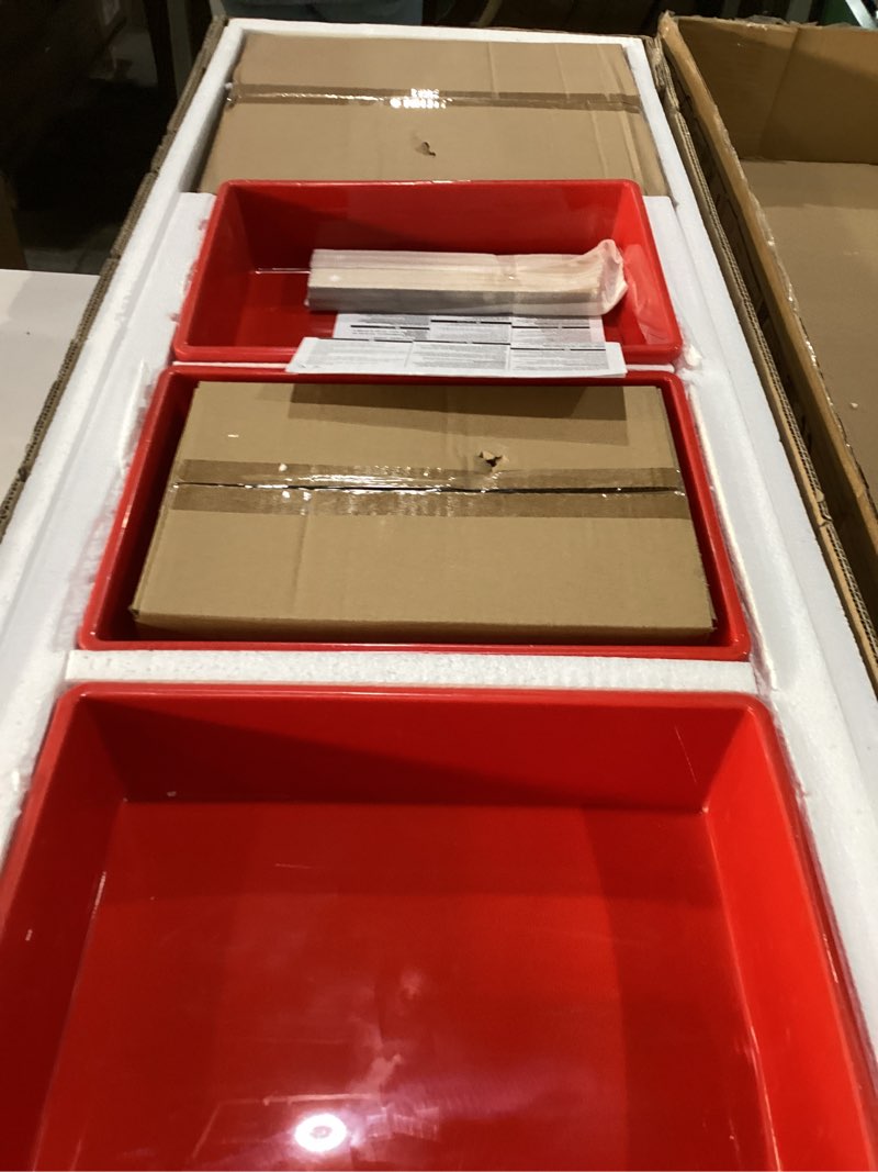 Condition photo showing New/Like New for KidKraft Waterfall Mountain Wooden Train Set & Table with 120 Pieces, 3 Storage Bins