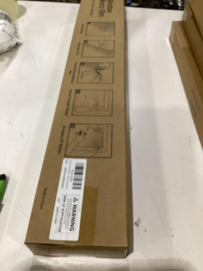 Condition photo showing New/Like New for Coavas One Way Window Privacy Film, Reflective Window Tint for Home See Out Not in, Sun Blocking Anti UV Static Cling Glass Windows Door Coverings for Winter, 23.6x78.7 Inch Silver-silver 23.6 x 78.7 Inch