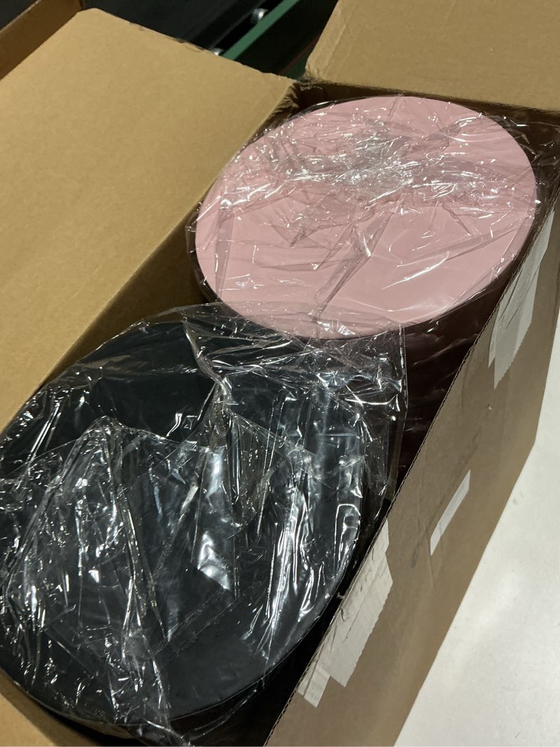 Condition photo showing Good Condition for cholemy gift boxes with lids 3 sizes round flower boxes for arrangements nesting flower box with handle for mother's day graduation wedding present wrapping(pink, red, white, black)