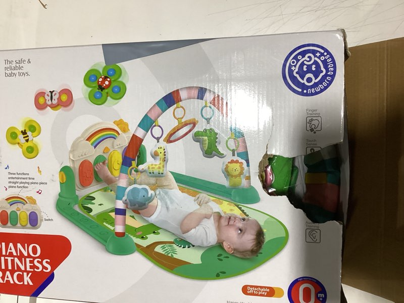 Condition photo showing Good Condition for Baby Gym & Play Mat, Tummy Time & Activity Mat Toys, Infant to Toddler Play Piano Mat, 0-12 Months (Green)