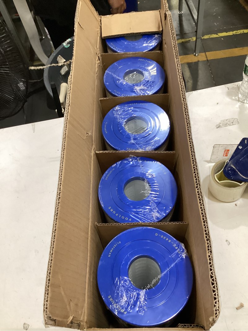 Condition photo showing New/Like New for poolpure c-6430 spa filter replaces watkins 31489, pleatco pwk30, filbur fc-3915, p/n0969601, 71825, 73178, 73250, 30 sq. ft. hot spring spa filter 5 pack standard