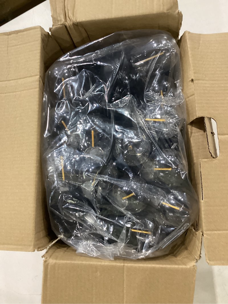 Condition photo showing New/Like New for svater outdoor led string lights 75 ft, patio lights for outside with 26pcs s14 shatterproof bulbs, ip65 waterproof commercial grade market light, 1 watt e26 dimmable 2700k warm white 75ft
