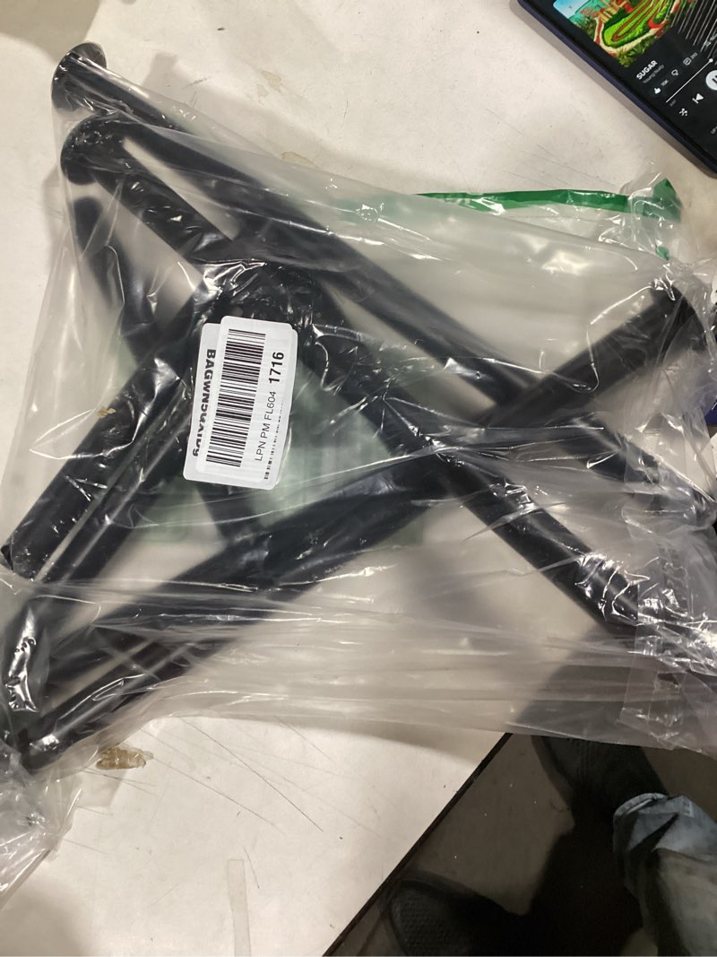 Condition photo showing New/Like New for Metal Clothes Rack - Double Rod Clothing Rack with Fixed Extension Rod & Universal Wheels, Coat Rack with Built-In Shelf for Closet Organizers and Storage (38.5" x 16.9" x 59.0", Black) Black 38.5" x 16.9" x 59.0"