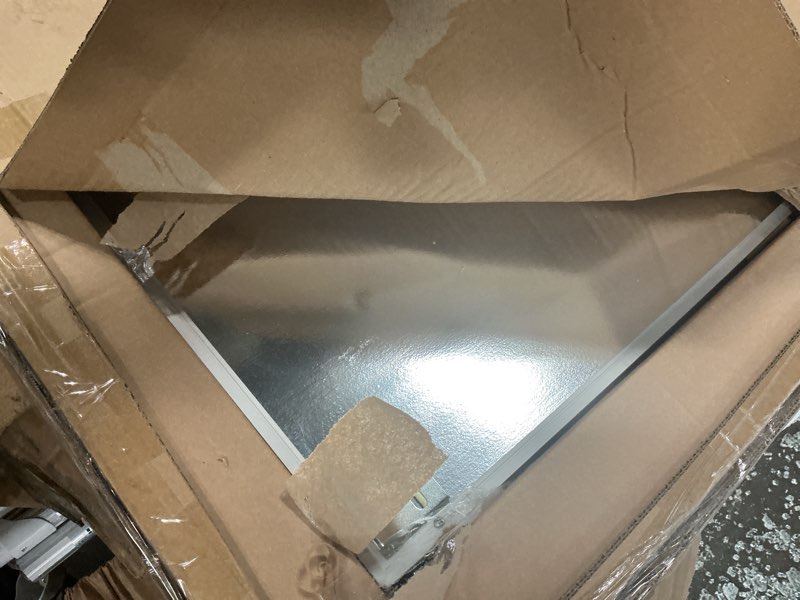Condition photo showing As Is for Quartet Porcelain Whiteboard, Magnetic Dry Erase White Board, 4' x 6', Aluminum Frame (PPA406) 72"W x 48"H