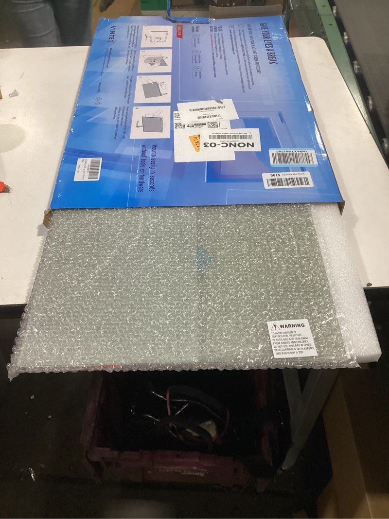 Condition photo showing New/Like New for VINTEZ Blue Light Screen Protector for 26, 27 Inch Computer Monitor and Laptop – Anti-UV Blue Light Blocking Film for Desktop PC, Eye Protection Filter, 24.1" x 15.1", 1 Pack