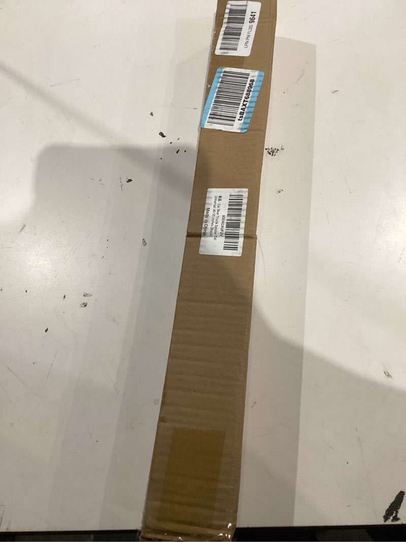 Condition photo showing New/Like New for for car rear trunk spoiler tail universal,modification tail wing universal,3-section adjustable and cuttable rear window top roof spoiler wing,40-55 inches (black)