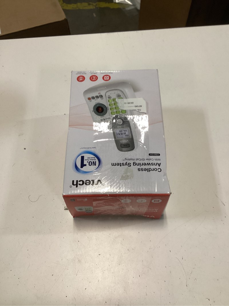 Condition photo showing New/Like New for vtech cs6124 dect 6.0 cordless phone with answering system and caller id/call waiting  white with 1 handset