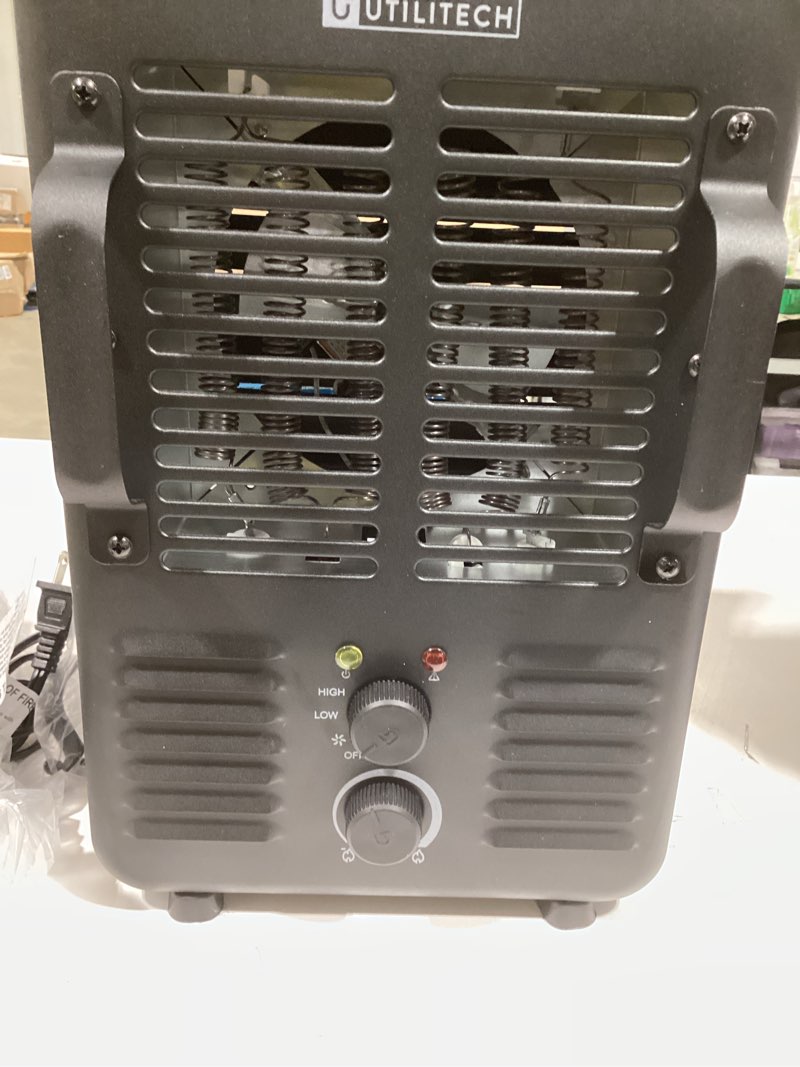 Condition photo showing Good Condition for Utilitech 1500 -Watt Utility Fan Utility Indoor Electric Space Heater with Thermostat