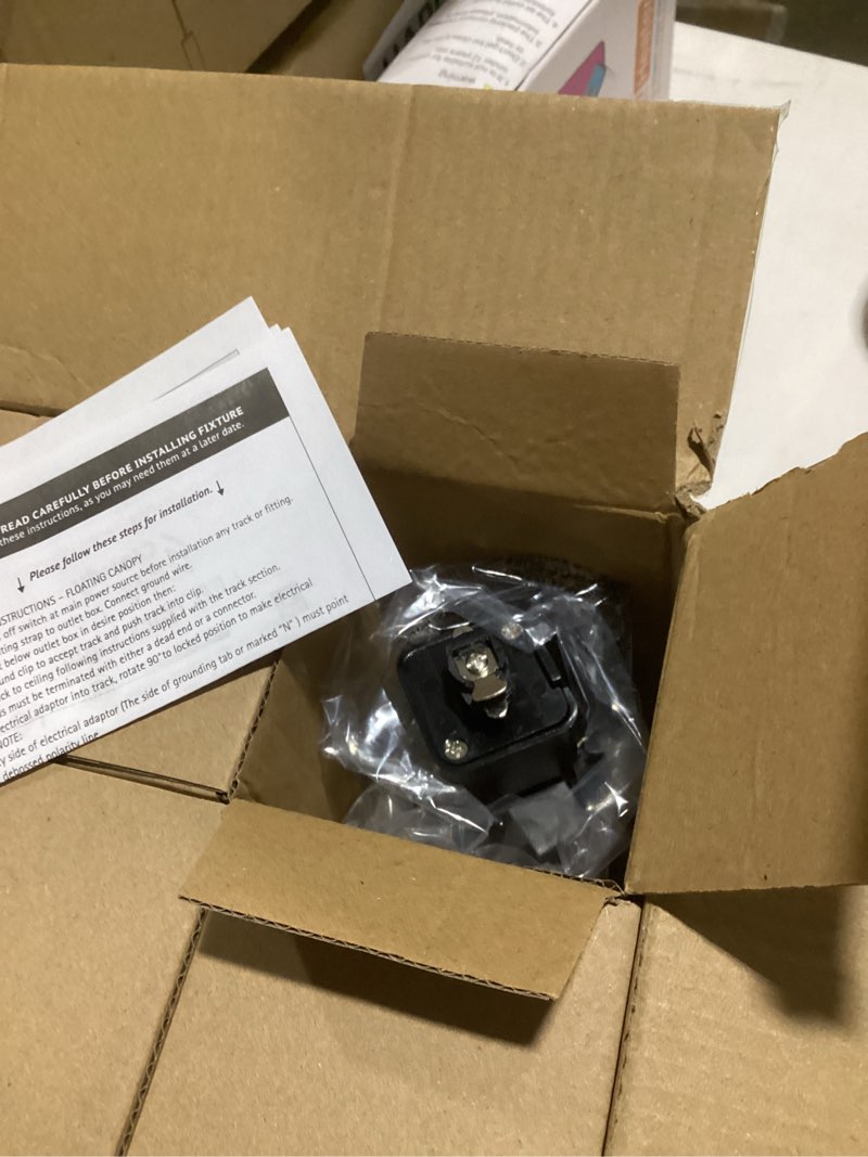 Condition photo showing Good Condition for CLOUDY BAY 8W Dimmable LED Track Light Head,4000K Cool White CRI90+ True Color Rendering Adjustable Tilt Angle Track Lighting Fixture,40° Angle for Accent Retail,Black Finish,Halo Type- Pack of 6 4000k Cool White | 6 Pack