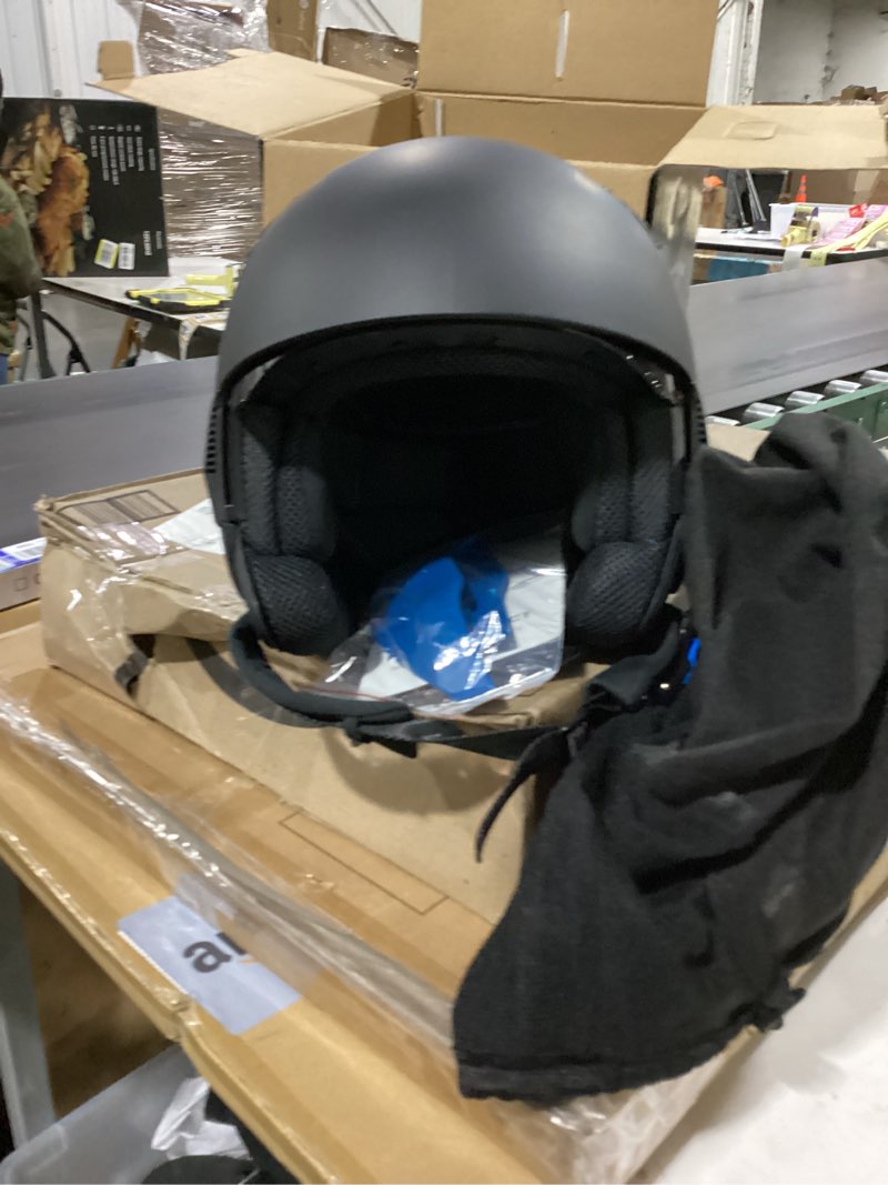 Condition photo showing New/Like New for westt open face motorcycle helmet, 3/4 motorcycle helmet dot approved, lightweight moped helmet with built-in sun visor, quick release strap, removable washable liner, scooter helmet for adults m (22.44-22.83 in)