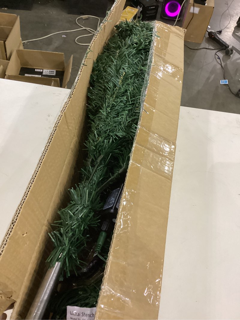 Condition photo showing As Is for Sunnyglade 4Ft Premium Artificial Christmas Tree with 240 LED Multicolored String Lights (NOT Pre-Strung) & Rugged Metal Stand,8 Lighting Modes,400 Tips Full Tree,Xmas Decoration(4Ft,Multicolor)