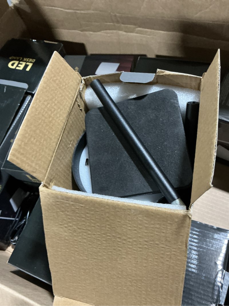 Condition photo showing As Is for Retisee 12 Pack Rechargeable Cordless LED Table Lamps Black 3000mAh Battery Operated Table Light 3-color Stepless Dimming Portable Desk Lamps for Restaurant Coffee Bars Camping Bedrooms Indoor Outdoor Black Square Base